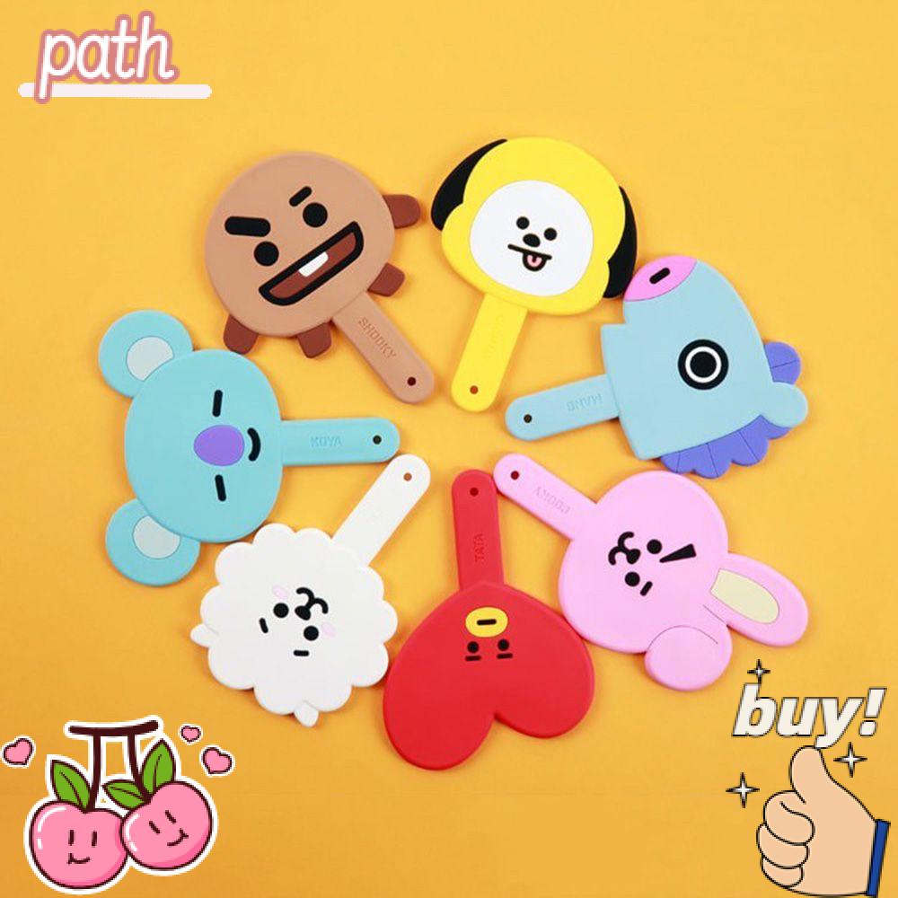 PATH Gương Trang Điểm Cầm Tay Hình BT21 Sáng Tạo Cho Bé Gái