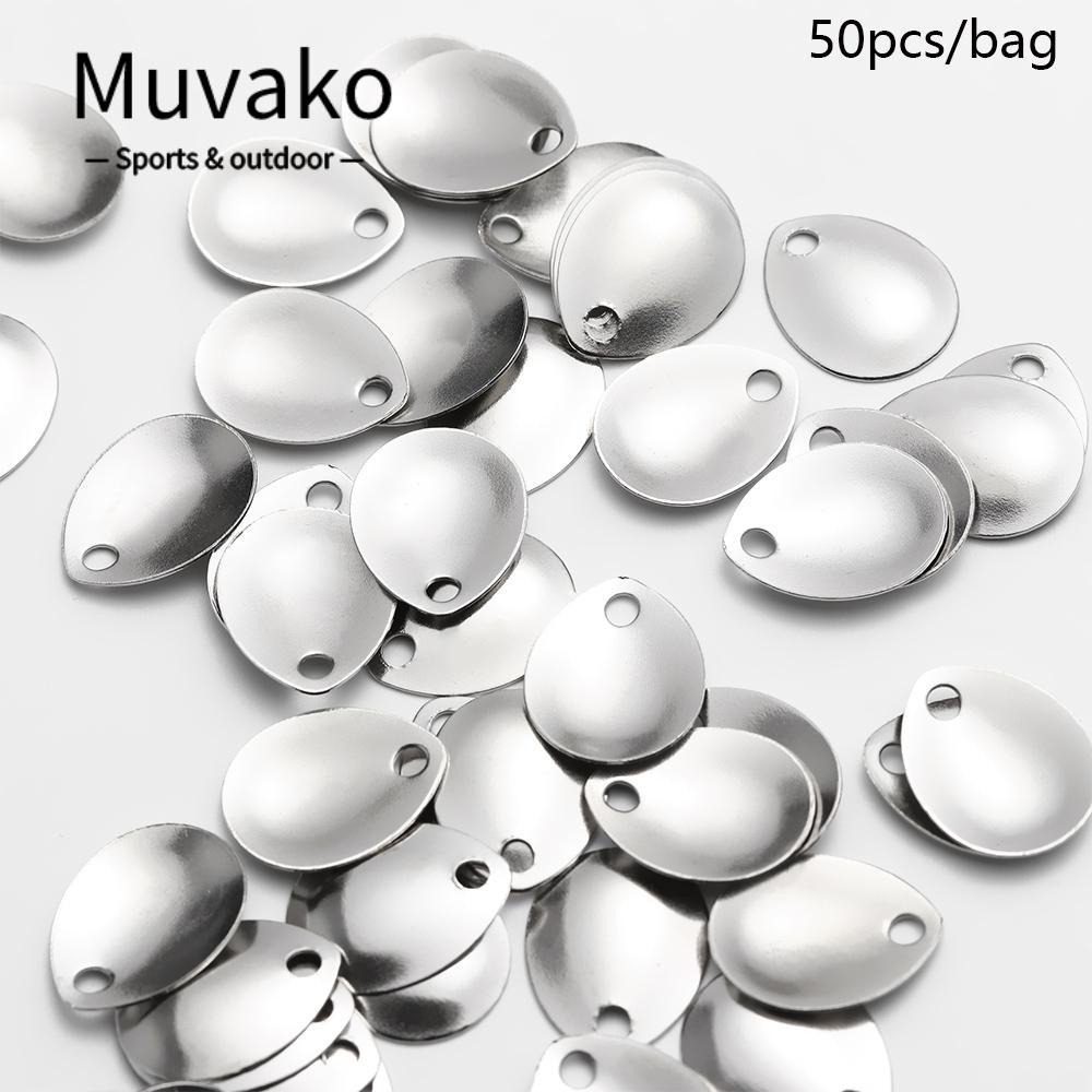 MUVAKO 50 Mồi Câu Cá Giả Bằng Niken Mềm Mại