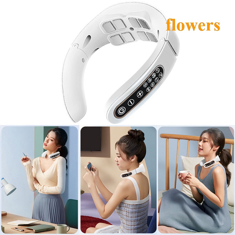 Máy massage Cột Sống mini 8 Đầu 6 Chế Độ Sạc USB Không Dây Thư Giãn Cổ 42° Nhiệt Kế Chịu Nhiệt Độ Cao Chuyên Dụng