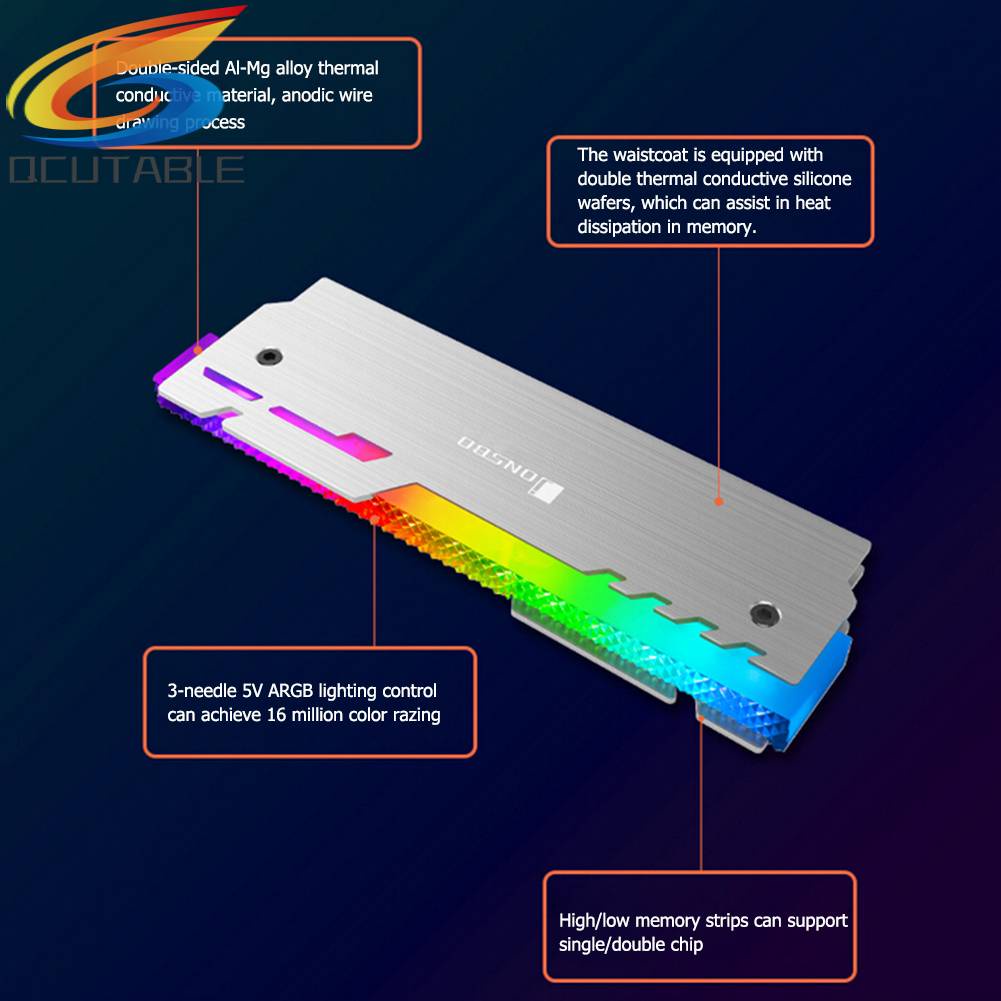 Set 2 Bộ Tản Nhiệt JONSBO NC-3 A-RGB Chuyên Dụng