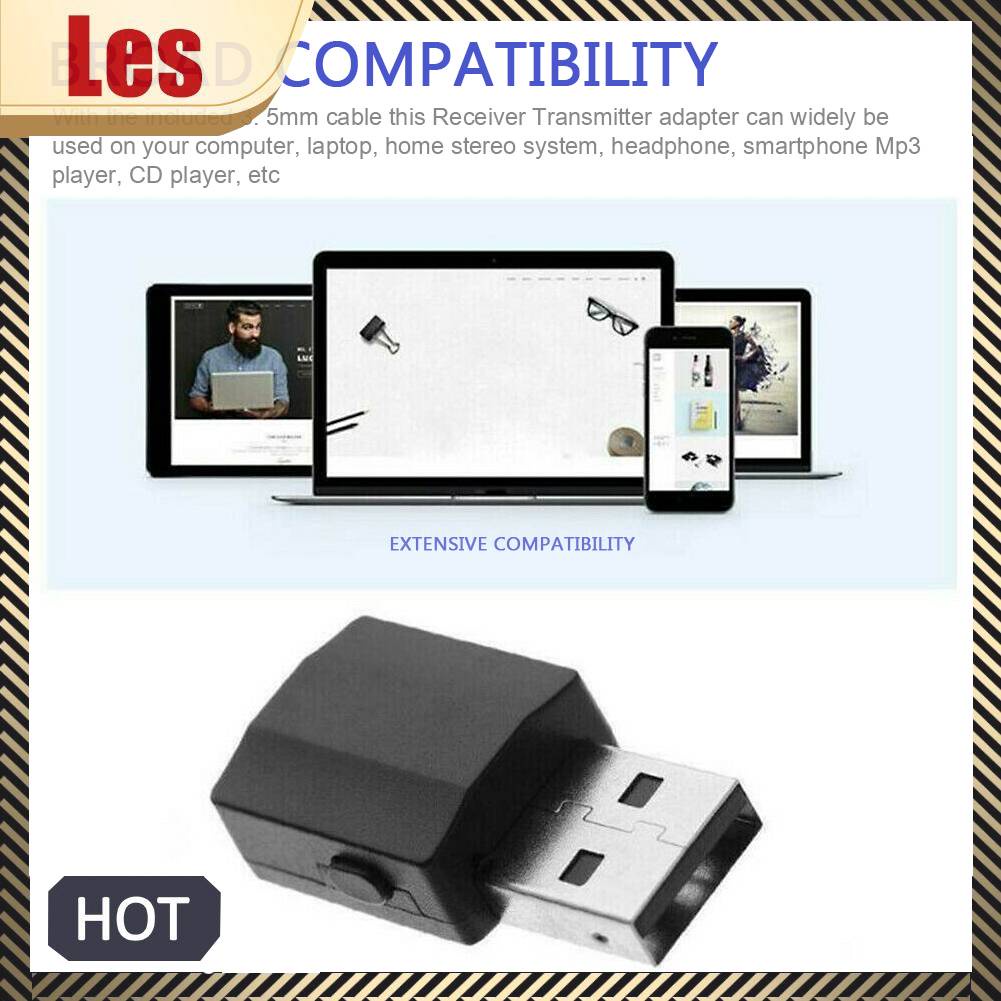 Thiết Bị Nhận Tín Hiệu Bluetooth 5.0 Không Dây 2 Trong 1 Đầu Cắm 3.5mm RCA