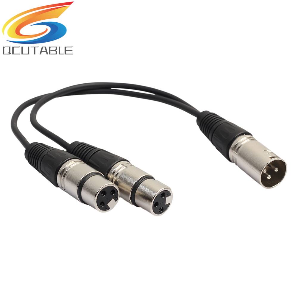 Cáp Nối Dài XLR 3 Pin Male Sang 2 XLR Female