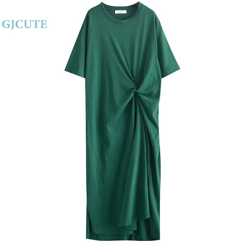 Đầm Thun Dáng Rộng Cỡ Lớn Thời Trang Mùa Hè Cho Nữ