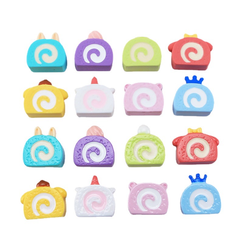 Set 5 Khuôn Làm Bánh Hai Mặt 3D Bằng Nhựa Resin Diy