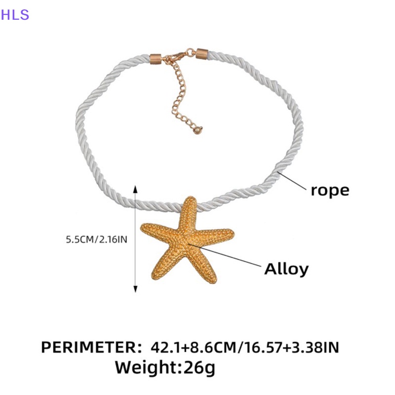 [HLS] Vòng cổ Mặt Hình Sao Biển Màu Vàng Mới 2023 Cho Nữ