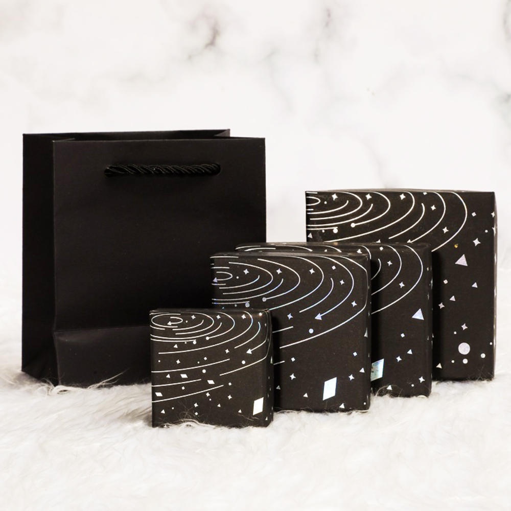 Hộp Giấy Đựng Trang Sức Họa Tiết Bầu Trời Đầy Sao Độc Đáo