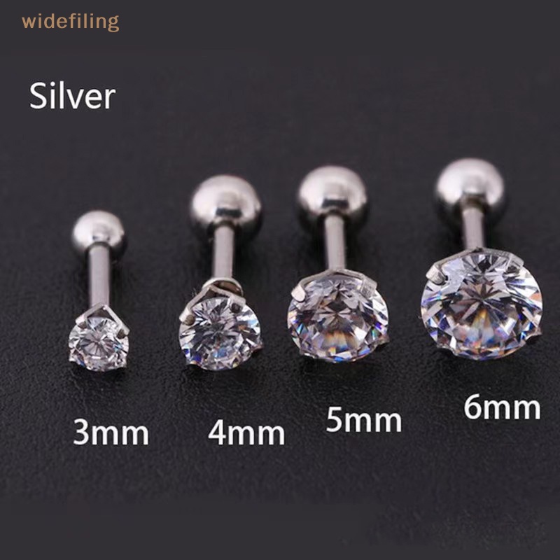 1 Khuyên Tai Đính Đá 4 Chấu Thời Trang Cá Tính