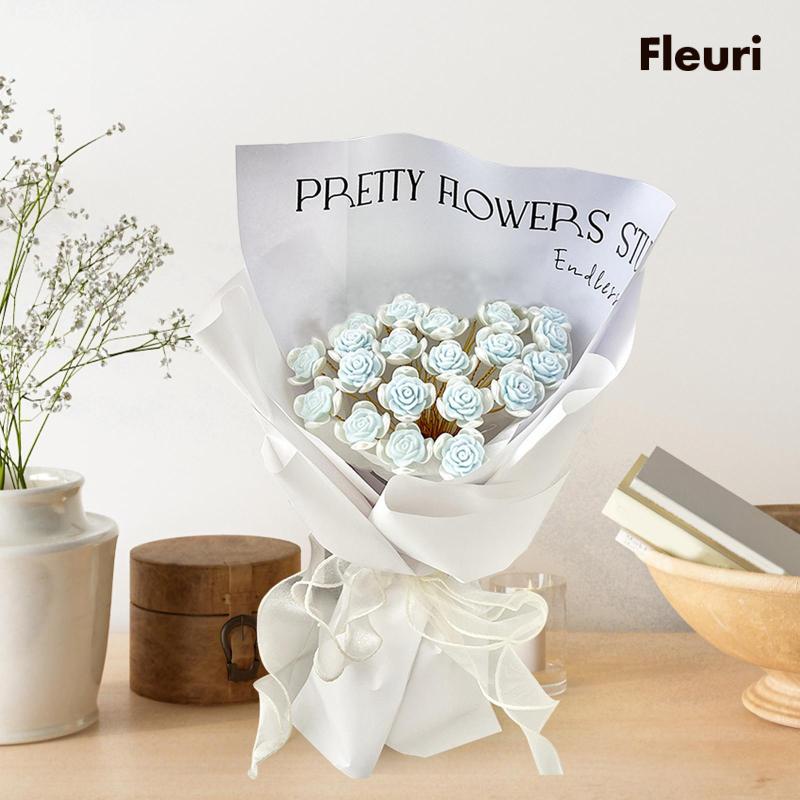 Bó Hoa Hồng Giả Trang Trí Tiệc Sinh Nhật DIY