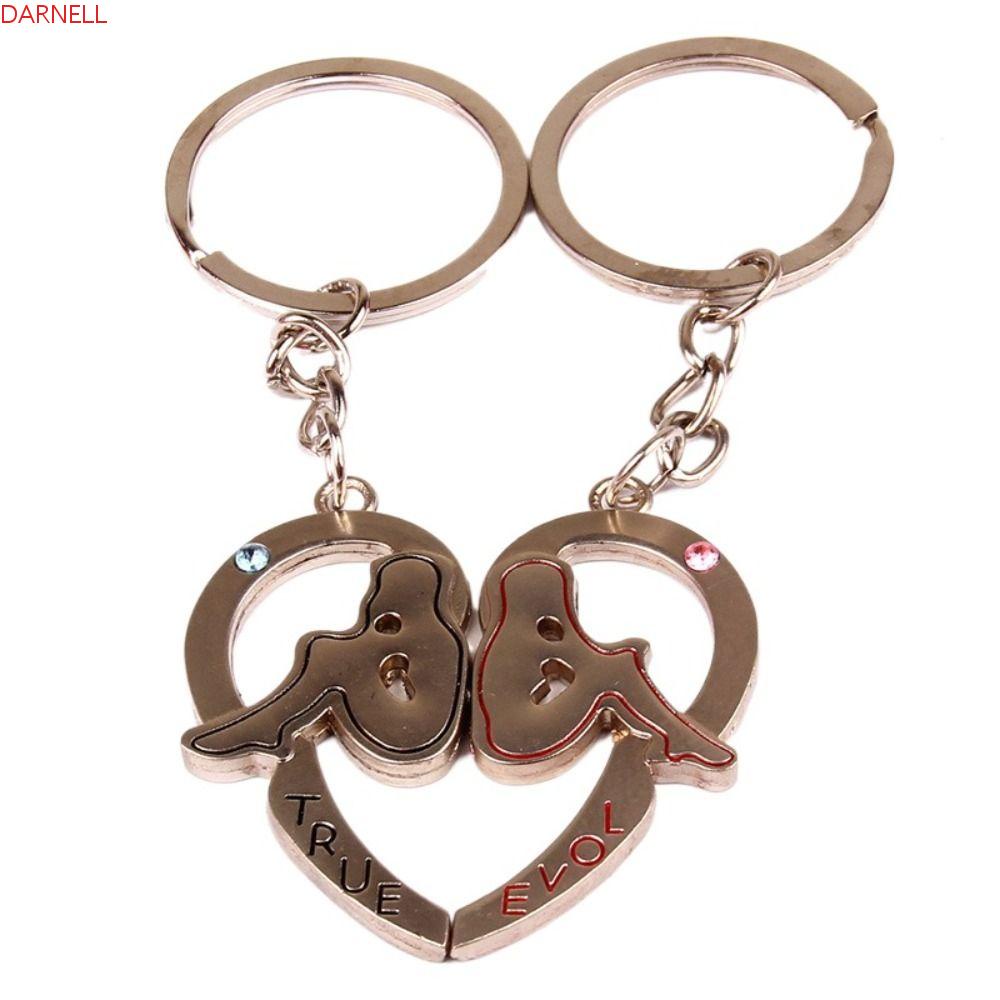 DARNELL Móc Khóa Hình Trái Tim Dễ Thương Chất Lượng Cao