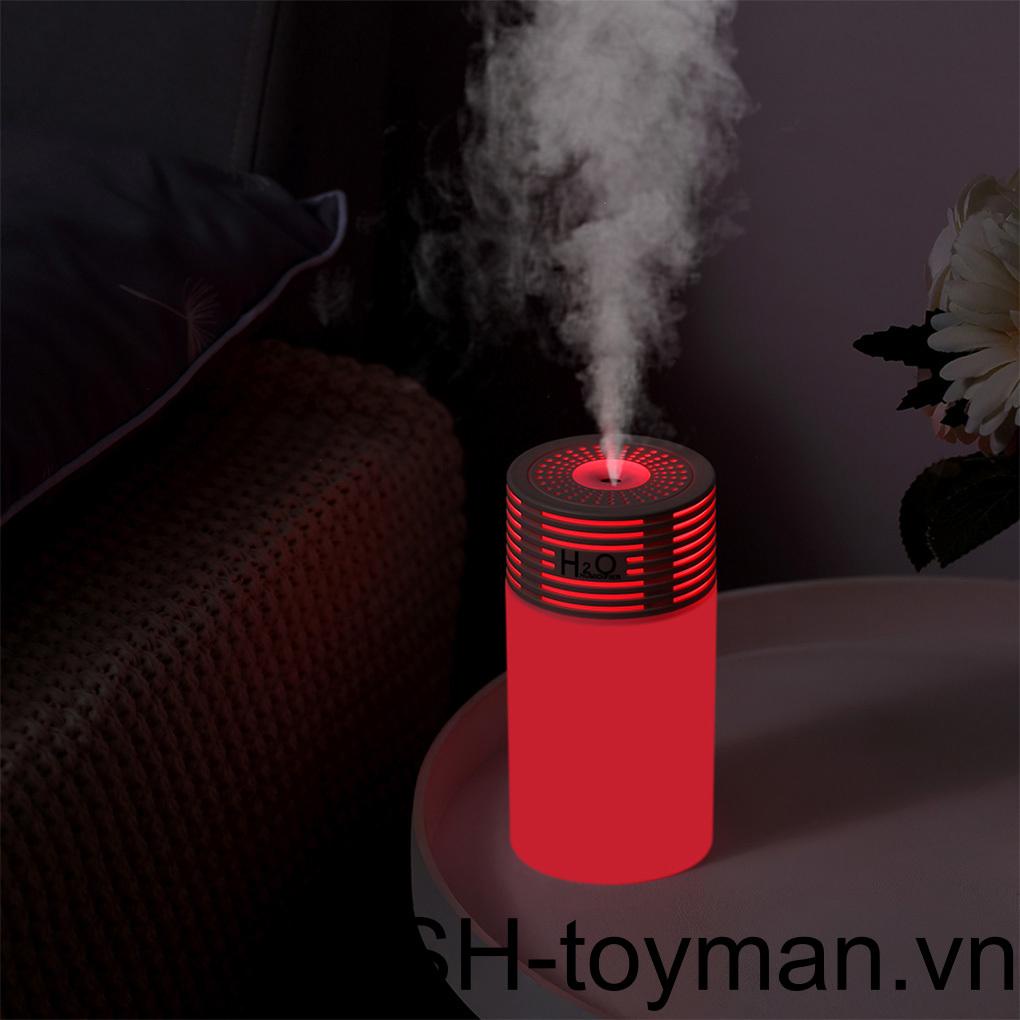 Máy Phun Sương Tạo Độ Ẩm Mini 300ML Tích Hợp Đèn LED Kết Nối USB Tiện Dụng