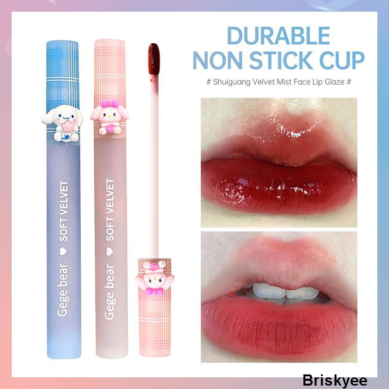 💄Son kem lì cún xanh GEGE BEAR Soft Velvet nhung lì bền màu lâu trôi chính hãng nội địa Trung