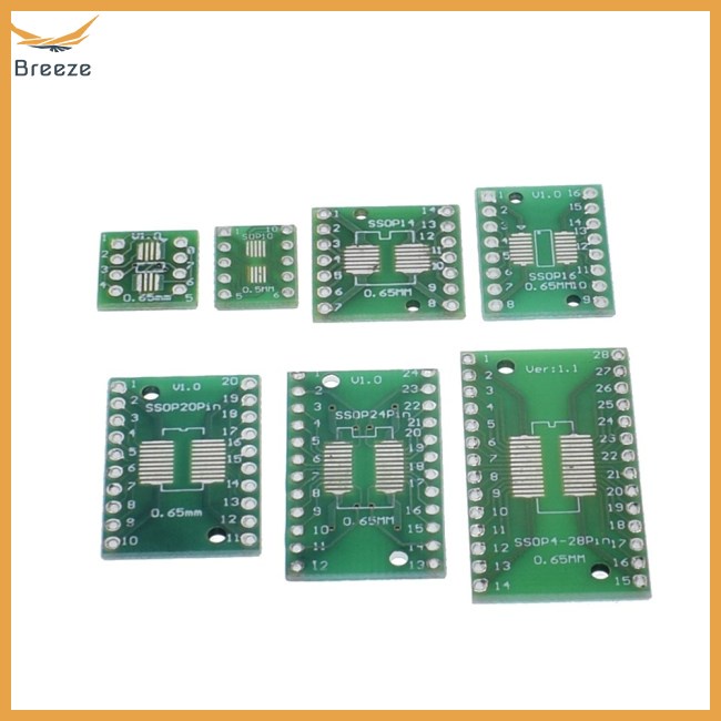 Bộ 5 Bảng Mạch Chuyển Đổi SMD Sang DIP SOP SSOP TSSOP SOT23 8 10 14 16 20 24 28 Stm Sang DIP