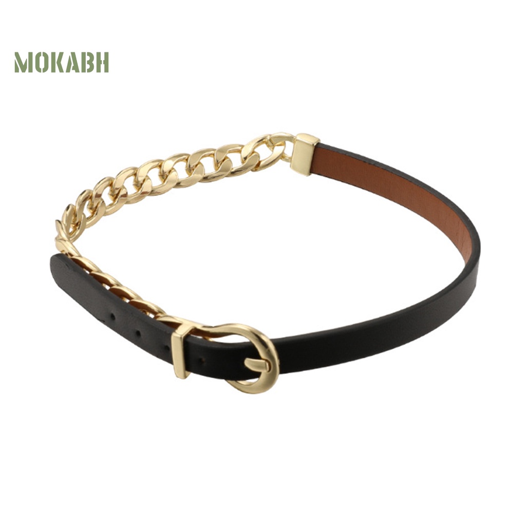 Vòng Cổ Choker Giả Da Có Khóa Điều Chỉnh Được Phong Cách Hip Hop Thời Trang Cho Nữ