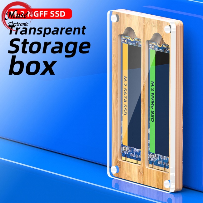 Hộp Đựng Ổ Cứng Ssd M.2 / mSATA / NVMe Hút Nam Châm Chống Bụi Ốp