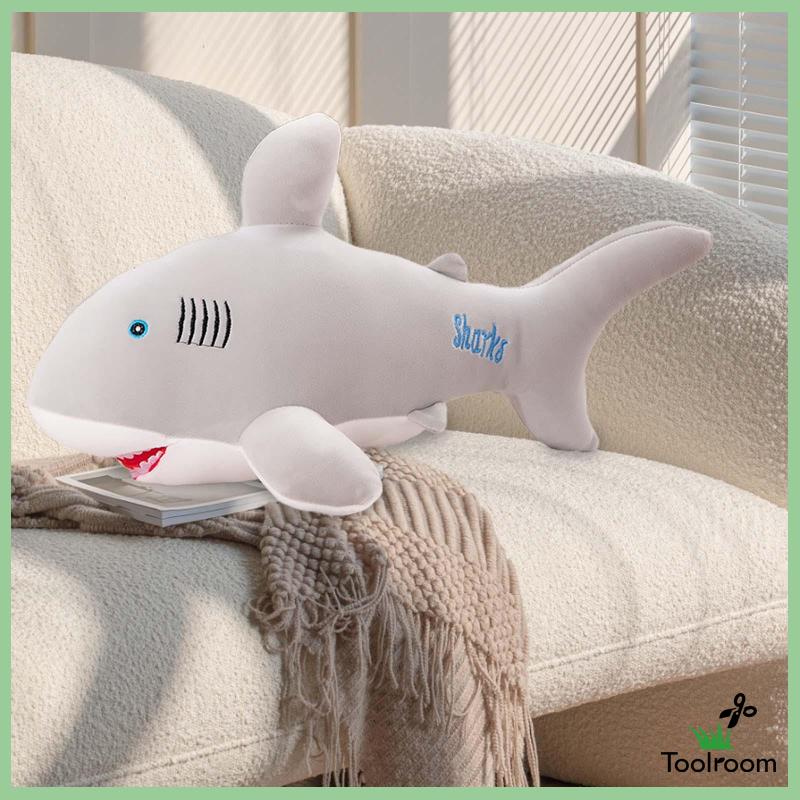 Gối Ôm Hình Cá Mập Nhồi Bông Dễ Thương Dùng Trang Trí Sinh Nhật / Du Lịch / Valentine
