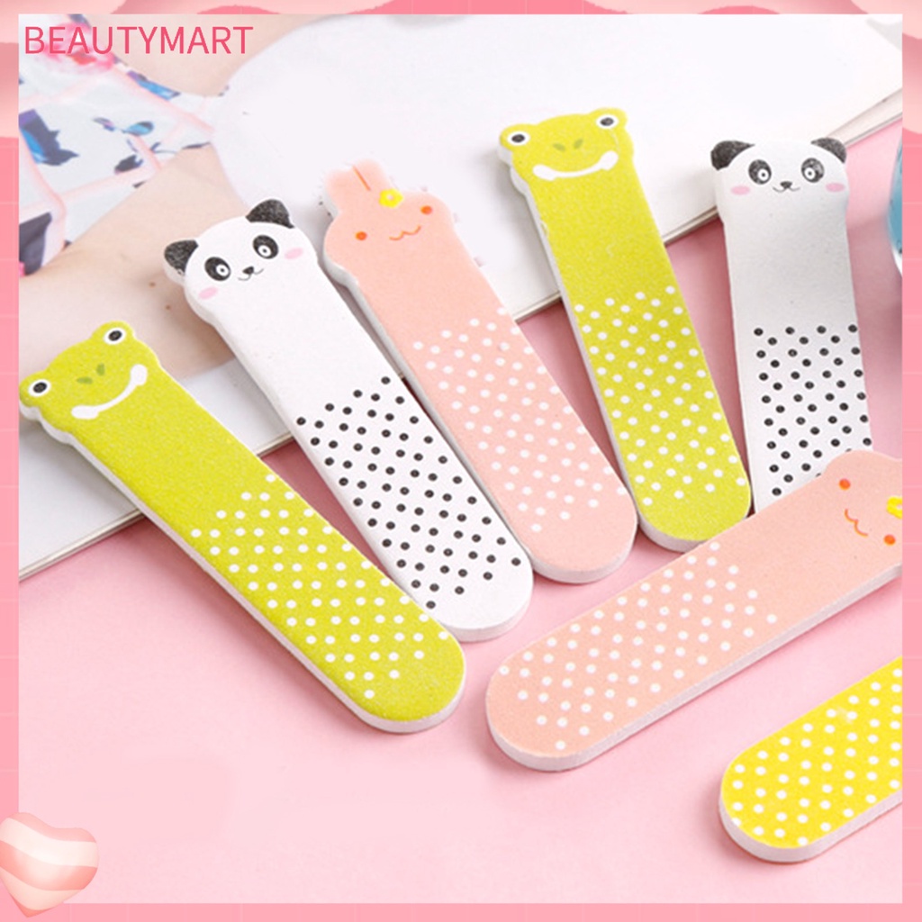 [beautymart] Dụng Cụ Dũa Móng Tay Mini Hai Mặt Bằng EVA Đáng Yêu Có Thể Tái Sử Dụng