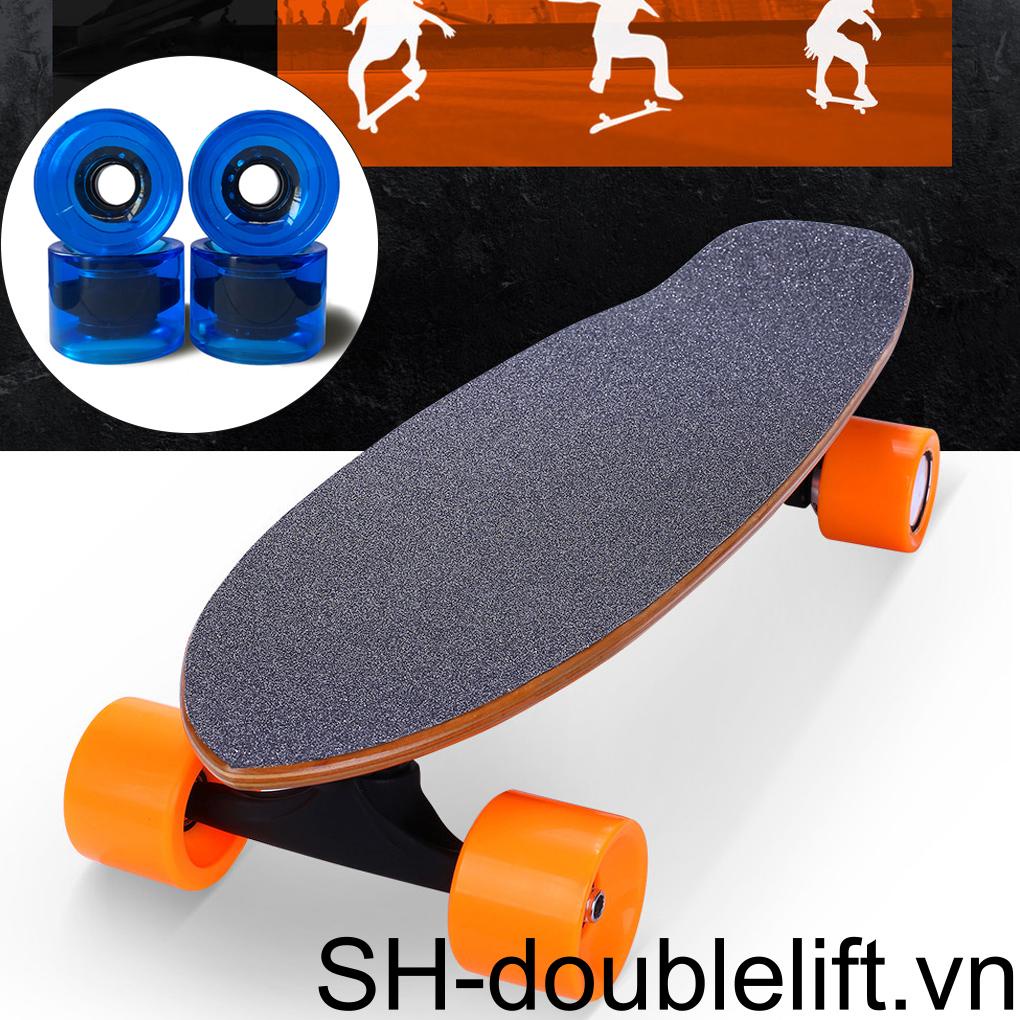 Set 4 Bánh Xe Ván Trượt Bằng PU Kèm Vòng Bi Thay Thế Chuyên Nghiệp