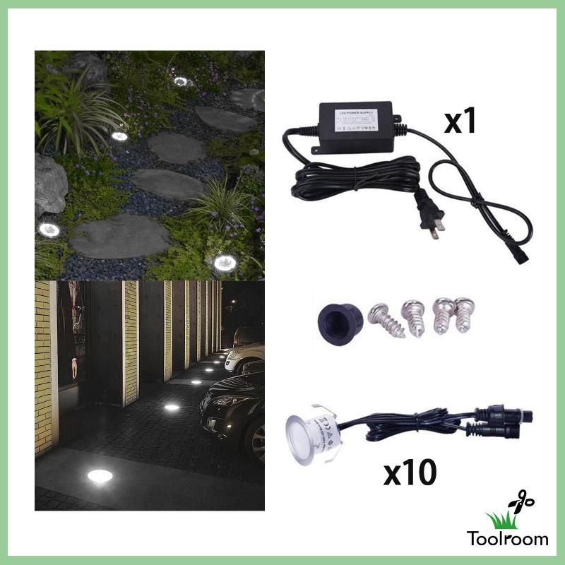 Set 10 Đèn LED IP67 Chống Thấm Nước Trang Trí Sân Vườn