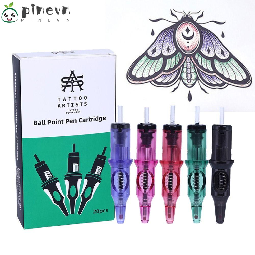 Set 20 Bút Bi 5 Màu Dành Cho Người Mới Bắt Đầu Tập Vẽ Hình Xăm