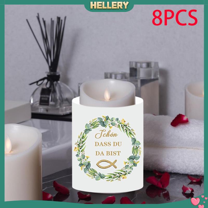 Bộ 8 Vỏ Bọc Đèn Cầy Trang Trí Nội Thất