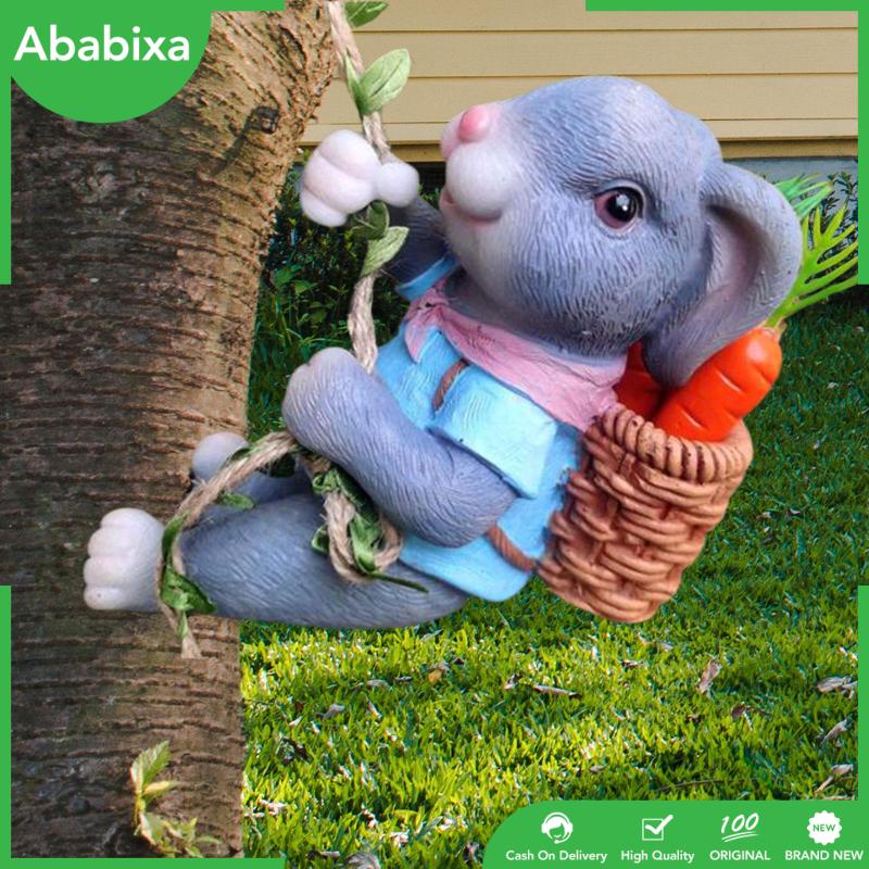 Mô Hình Chú Thỏ Điêu Khắc Treo Trang Trí Sân Vườn