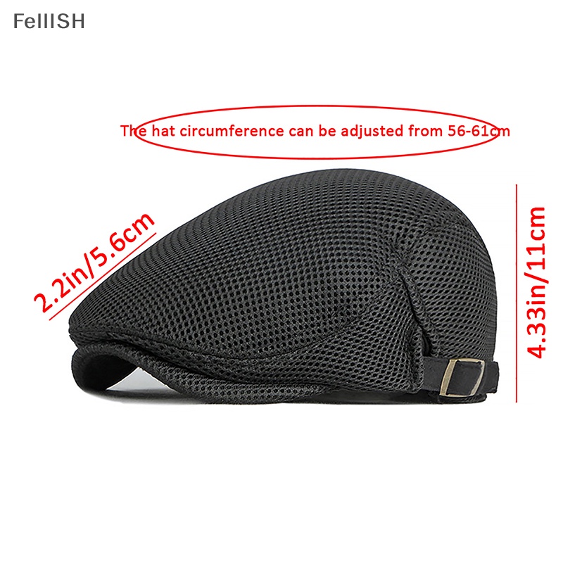 1 Mũ Beret Phối Lưới Thoáng Khí Thời Trang Cho Nam 439br