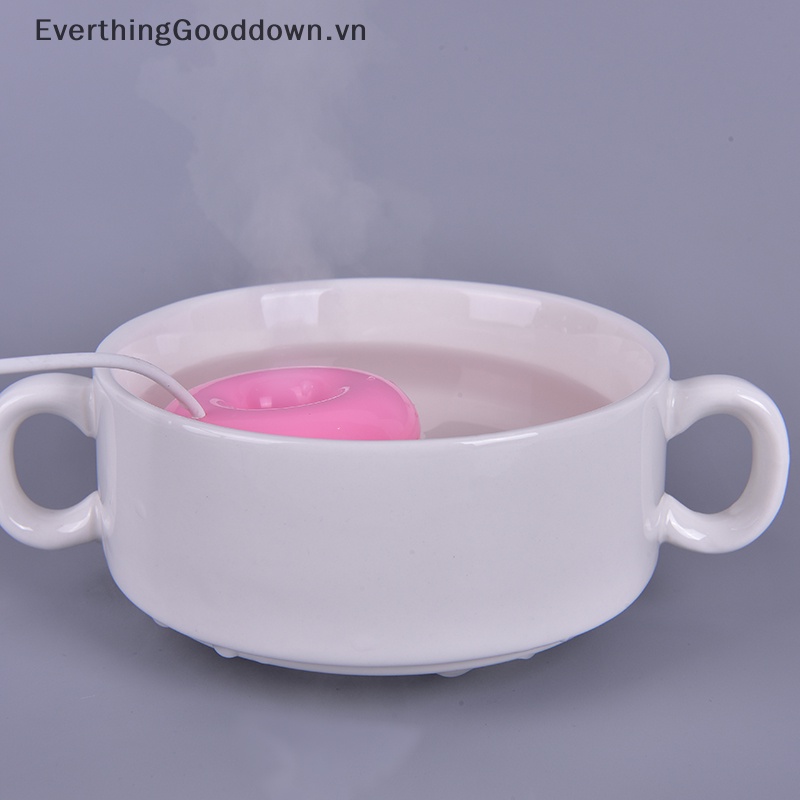 1 Máy Khuếch Tán Tinh Dầu Hình Bánh Donut Mini Kết Nối USB