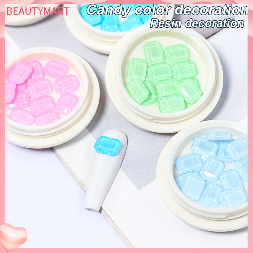 1 Hộp Hạt Pha Lê Ba Chiều Lấp Lánh Siêu Dính Chống Rơi Trang Trí Móng Nghệ Thuật DIY