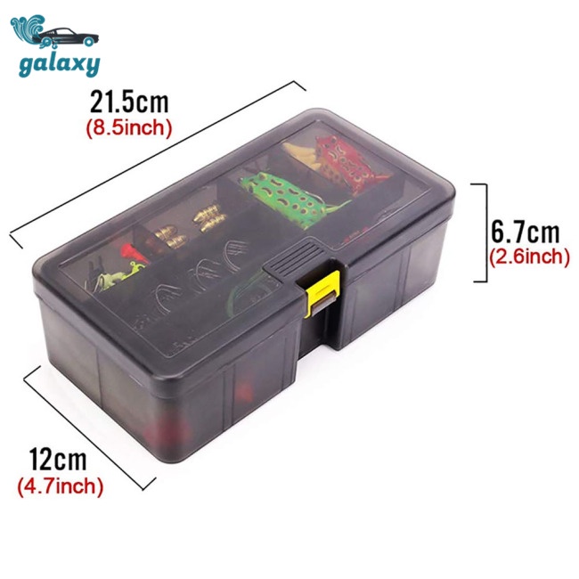 Galaxy Hộp 168 Mồi Giả Câu Cá Bằng Nhựa Trong Suốt