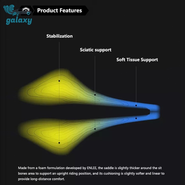Galaxy Yên Xe Đạp Leo Núi Siêu Nhẹ Thoáng Khí Thoải Mái