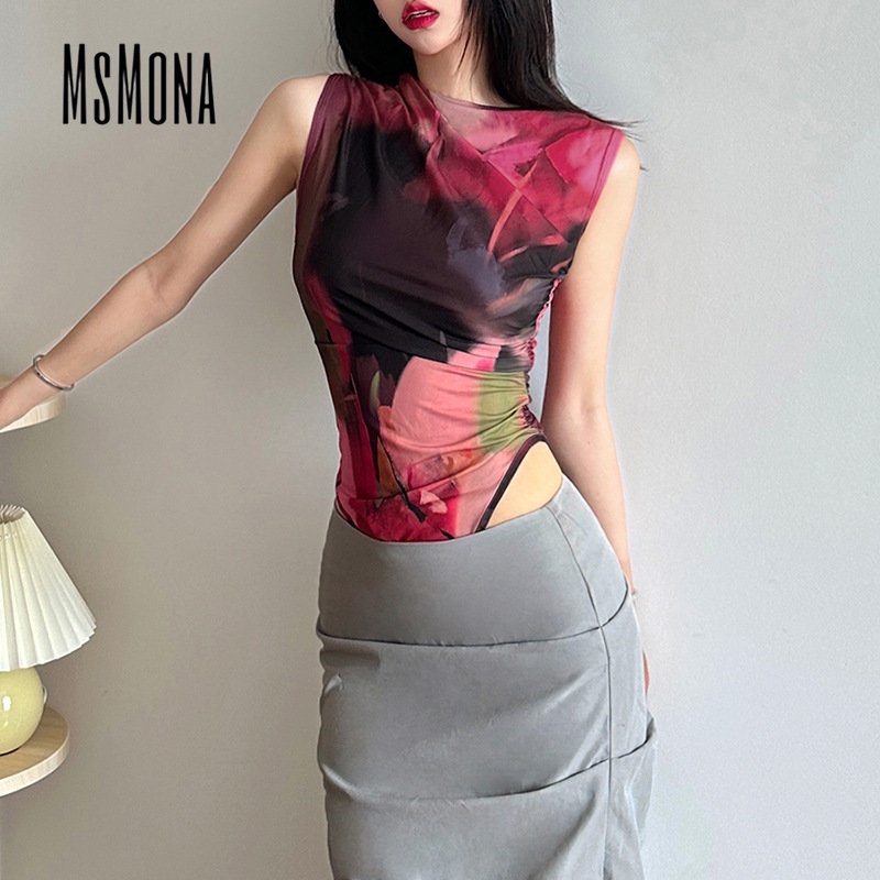 Bộ Áo Liền Quần Hở Vai Không Tay Màu Trơn Thời Trang 2023 Dành Cho Nữ