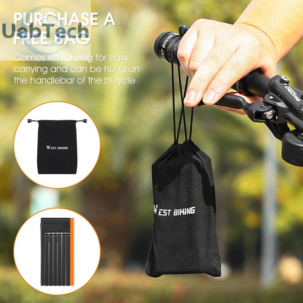 Dây Xích Khóa Xe Đạp MTB Có Thể Gập Lại Tiện Dụng