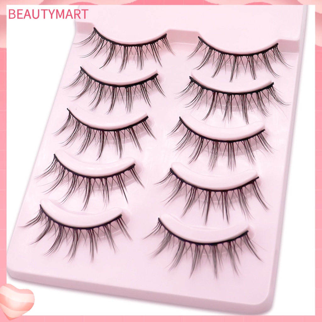 Hộp 5 Cặp Lông Mi Giả Trang Điểm Tự Nhiên Tinh Tế Dành Cho Nữ