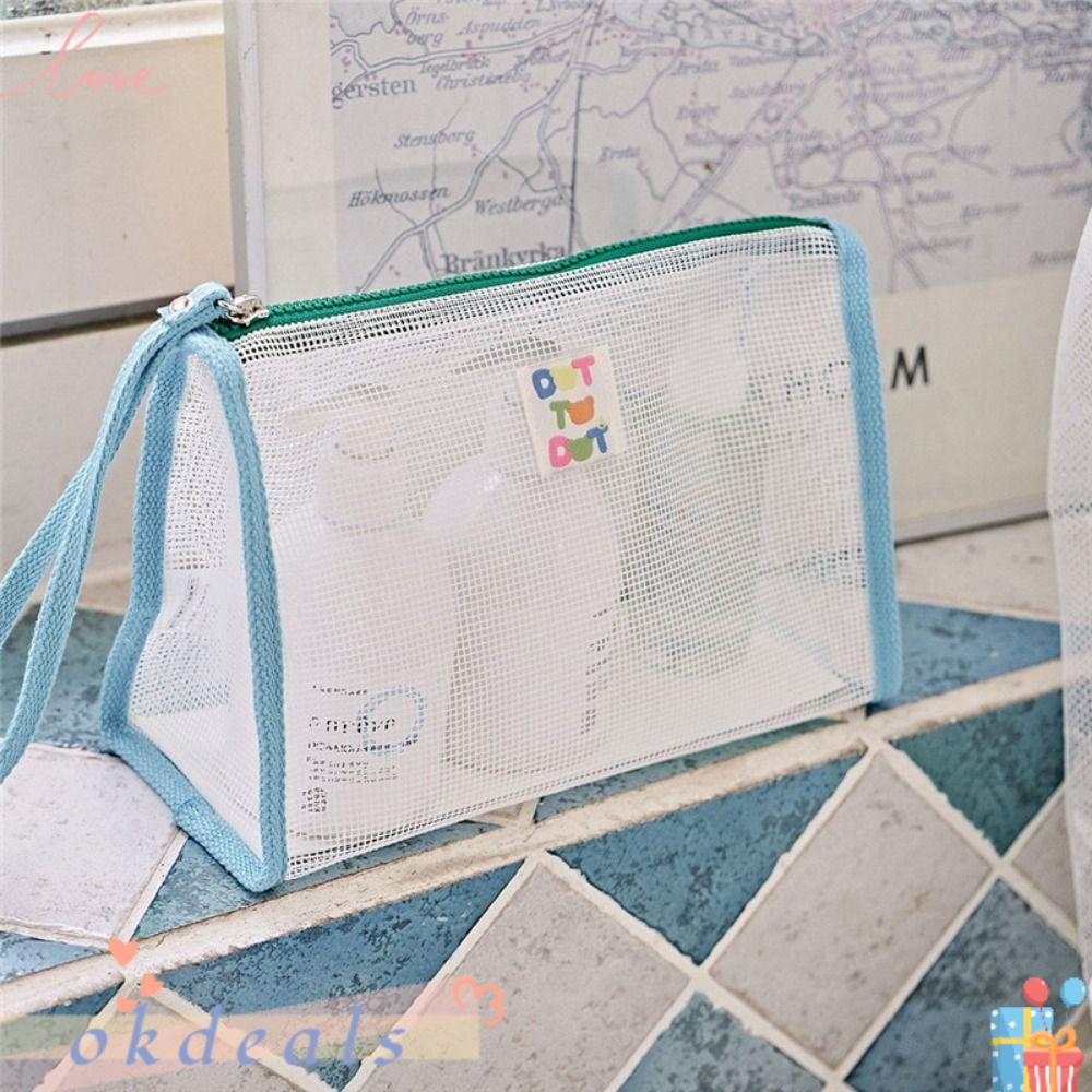 Túi Lưới Đựng Mỹ Phẩm / Tã Lót Cỡ Nhỏ Bằng Nylon Thời Trang Tiện Dụng Mang Theo Du Lịch