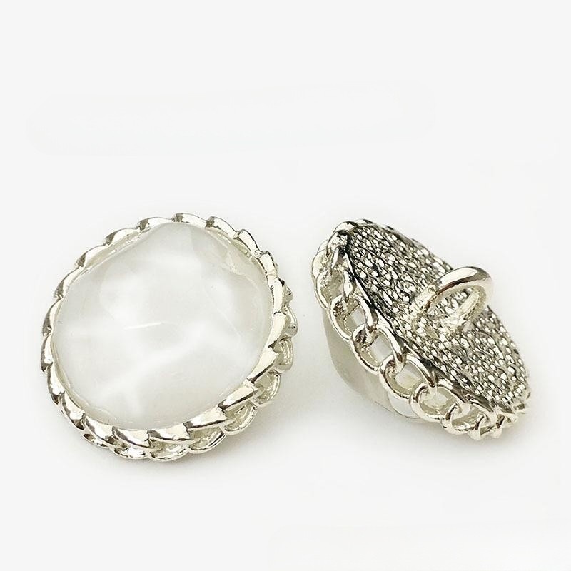 Set 5 Nút Áo Khoác Bằng Kim Loại 18 / 21 / 23mm Dành Cho Trang Trí Quần Áo