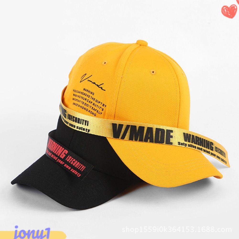 JONYE Mũ Lưỡi Trai Phối Dây Ruy Băng Dài Điều Chỉnh Được Phong Cách Punk Đường