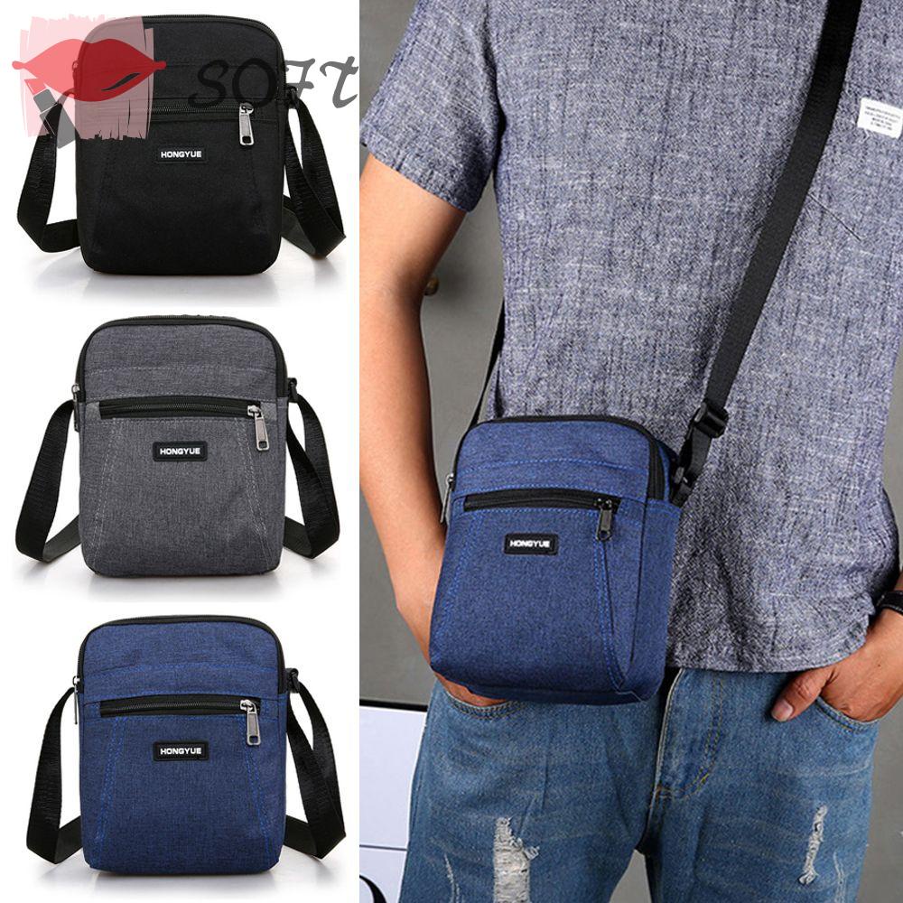 SOFTNESS Túi Đeo Chéo Ngực Nhỏ Chất Liệu Nylon