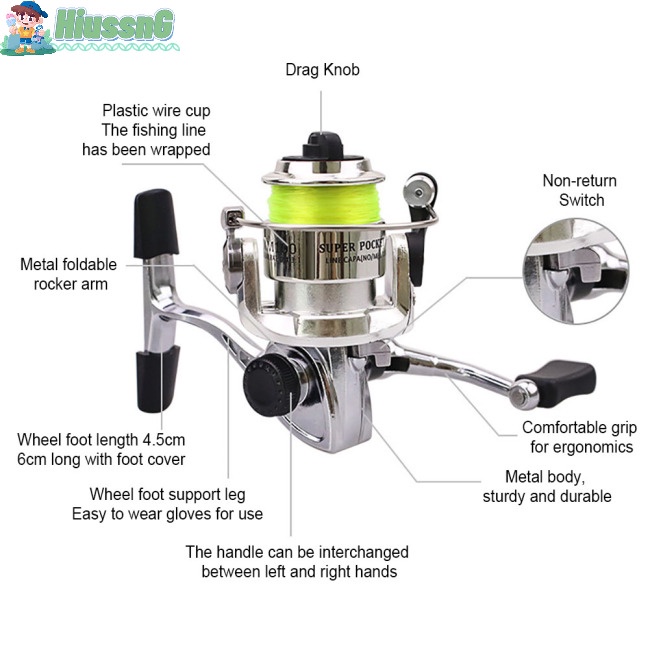 Máy Câu Cá Mini 100 Loại 4.3: 1 Chất Lượng Cao