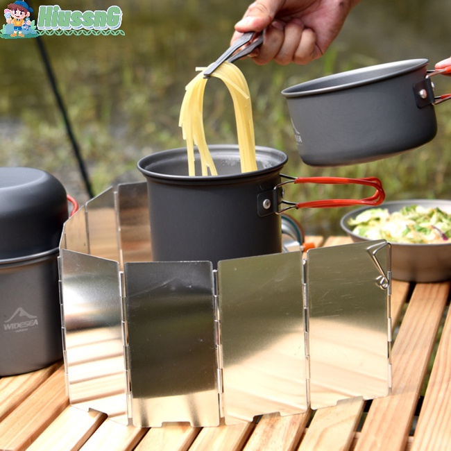 Tấm Chắn Gió Bằng Hợp Kim Nhôm Có Thể Gấp Gọn Dùng Khi Đi Cắm Trại