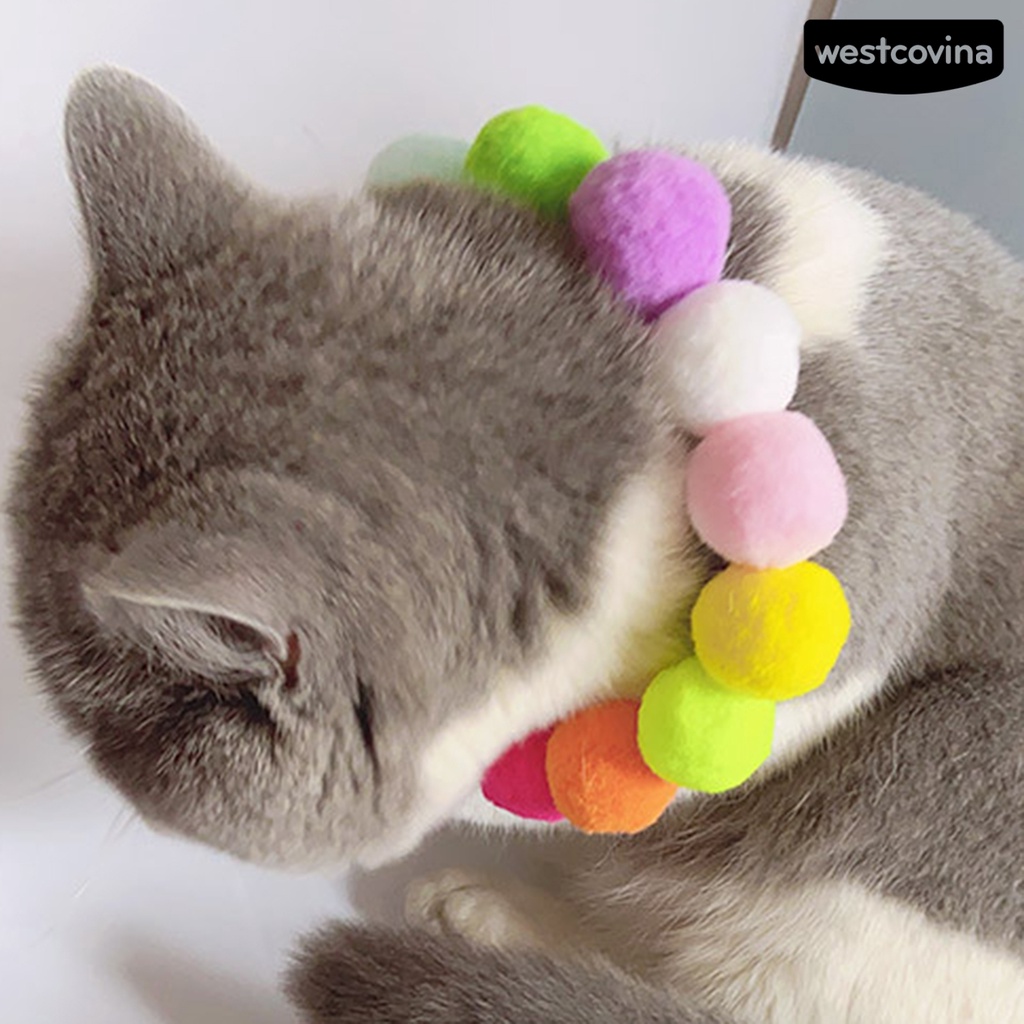 [COD]♞Vòng Cổ Lông Nhung Đủ MàU Cho Thú Cưng