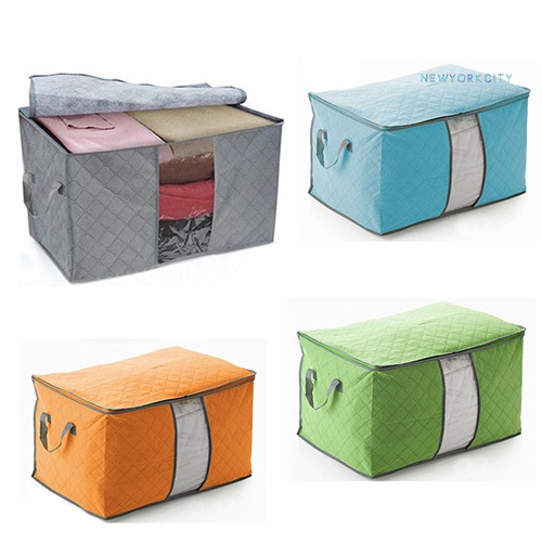 Túi Đựng Chăn Mền Cỡ Lớn Bằng Than Tre Có Thể Gấp Gọn Tiện Dụng