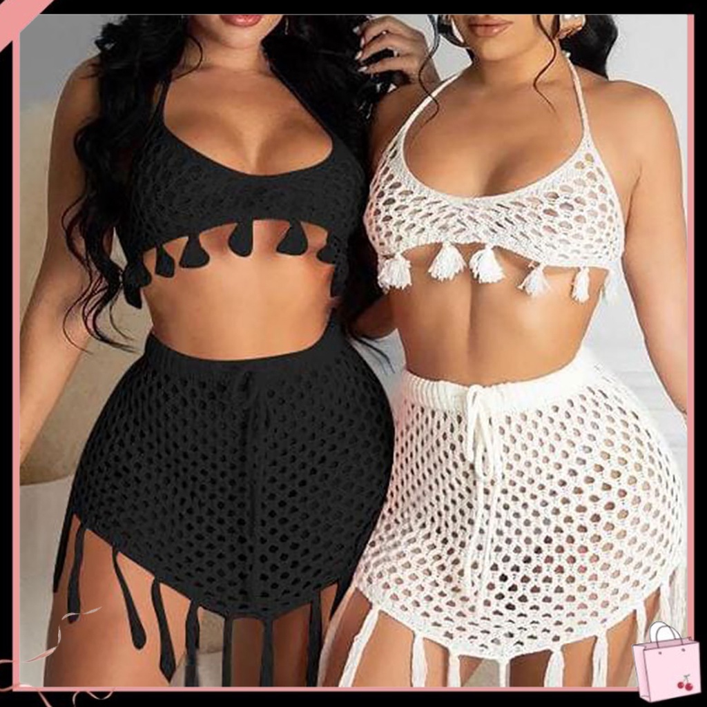 Bộ Đồ Bơi 2 Mảnh Bằng Polyester Chống Nắng Hai Dây Gợi Cảm Cho Nữ