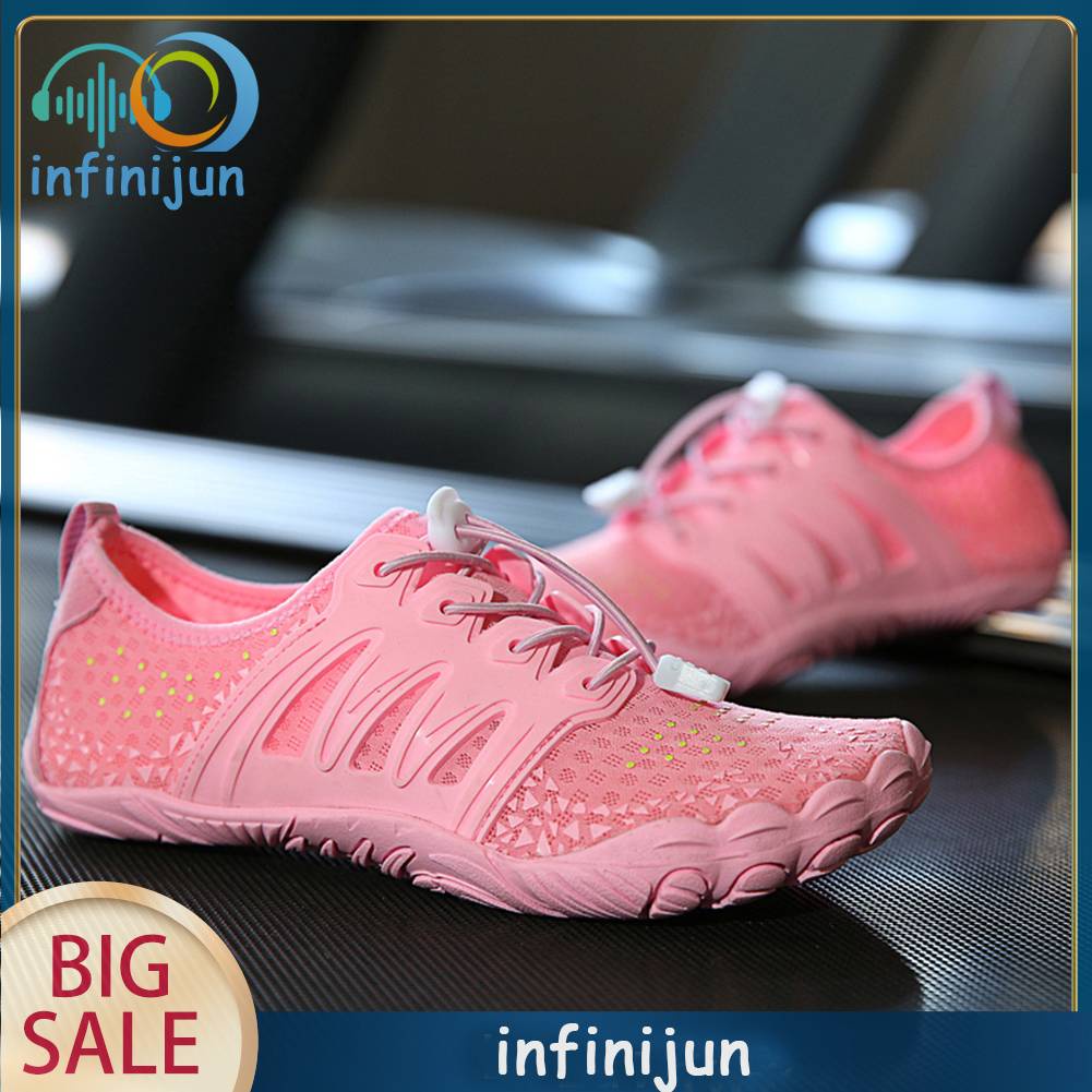 Giày Thể Thao Siêu Nhẹ Co Giãn Thoáng Khí Thời Trang Cho Nam Nữ