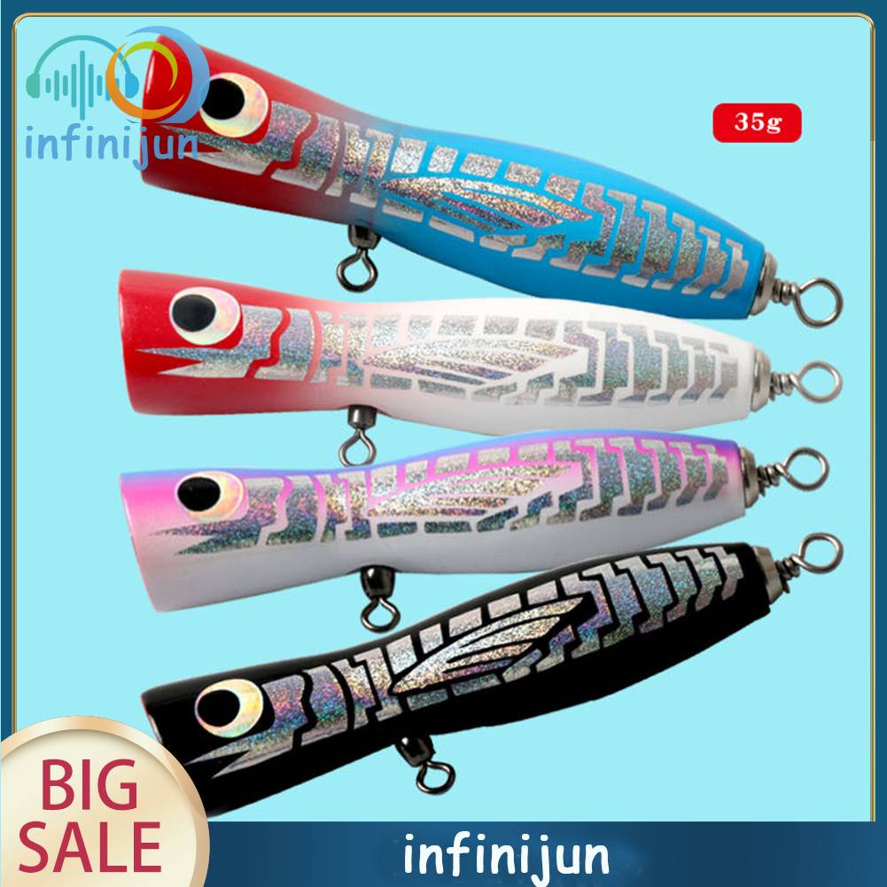 Mồi Giả Câu Cá 3D Bằng Gỗ 135mm