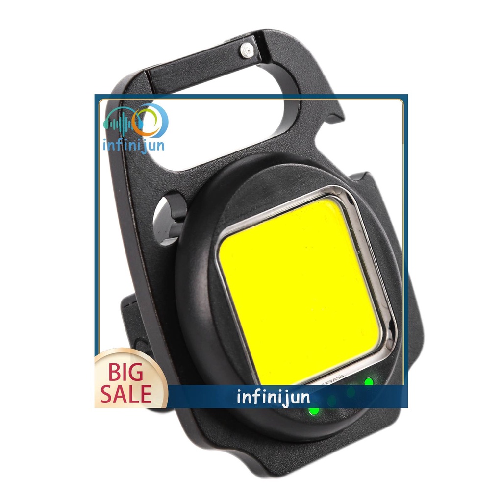 Móc Khóa Đèn Pin Mini COB LED 500 Lumens Bỏ Túi Tiện Dụng