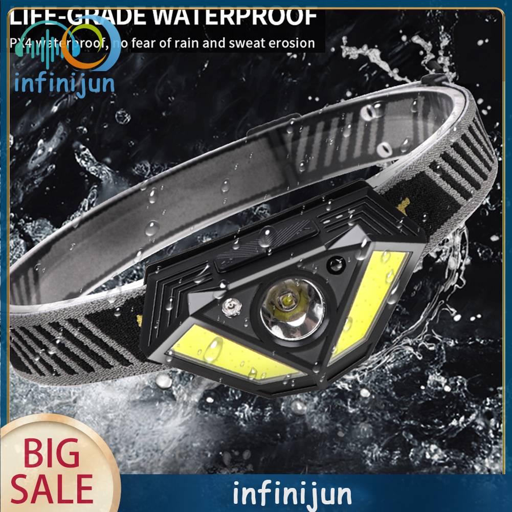 Đèn Pin Đeo Trán Đa Năng XPG + 2 * COB Led