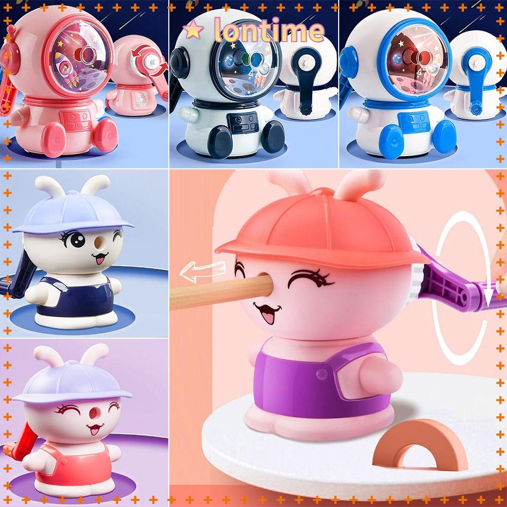 LONTIME Gọt Bút Chì Tự Động Hình Phi Hành Gia / Thỏ Chống Dính Cho Học Sinh