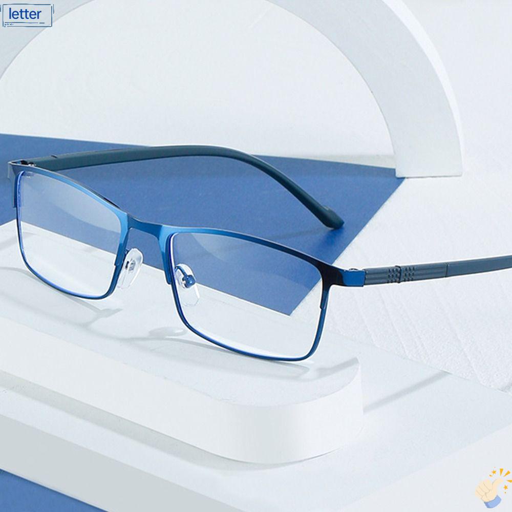 LET Mắt Kính Gọng Vuông Bằng Kim Loại Siêu Nhẹ Thời Trang