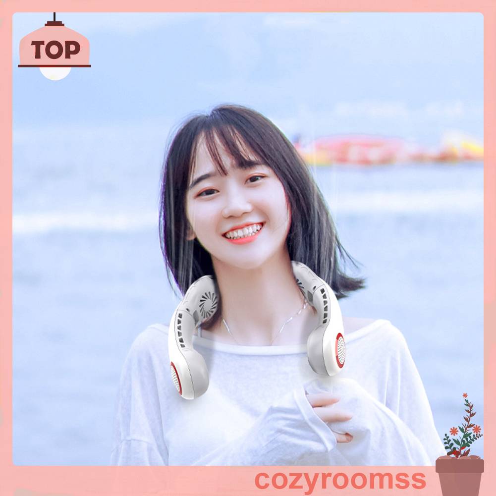 Quạt Đeo Cổ Không Cánh 4000mAh Tiện Dụng Cho Gia Đình / Trường Học