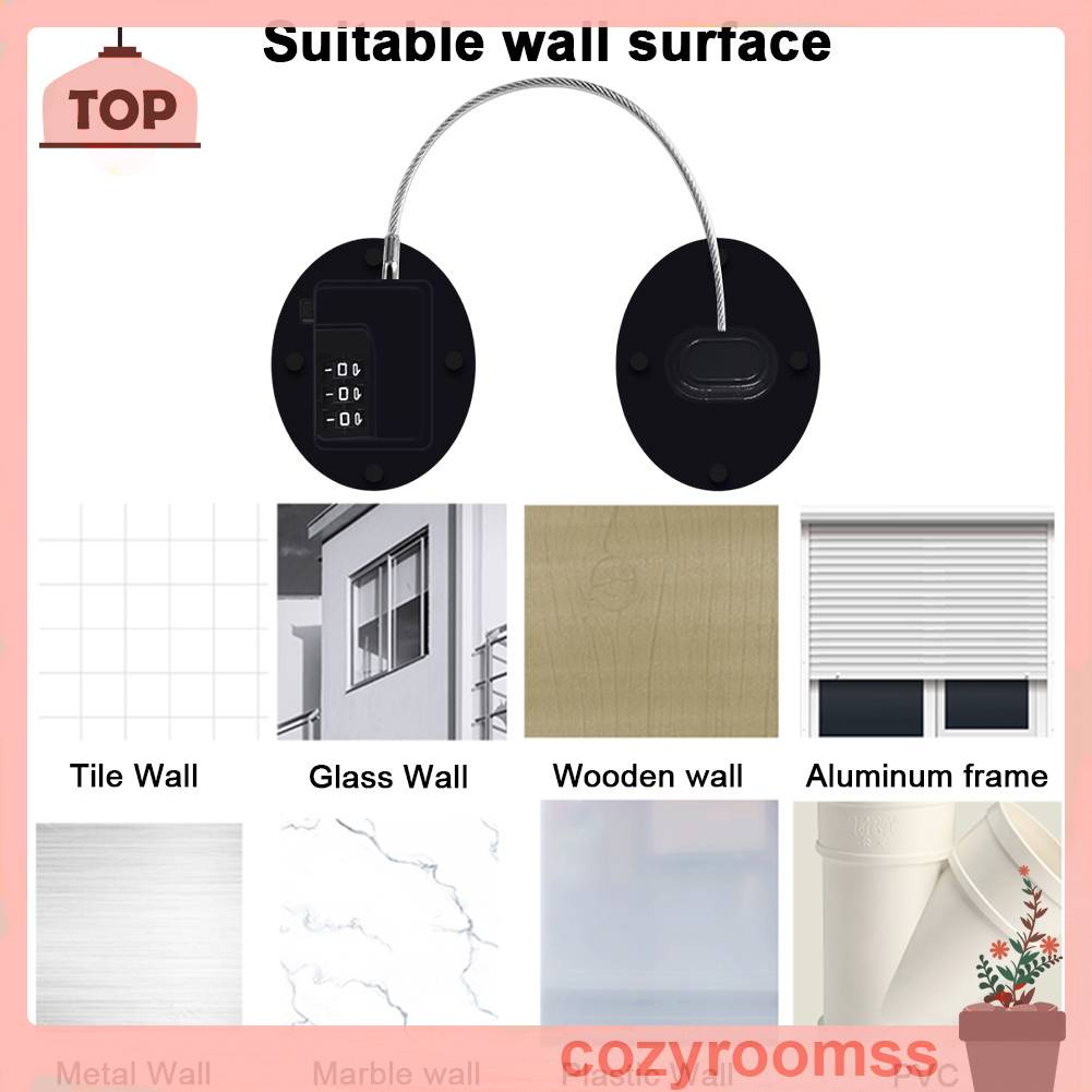 Khóa Cửa Tủ Lạnh / Cửa Sổ / Ngăn Kéo Bảo Vệ An Toàn Cho Bé Dễ Sử Dụng